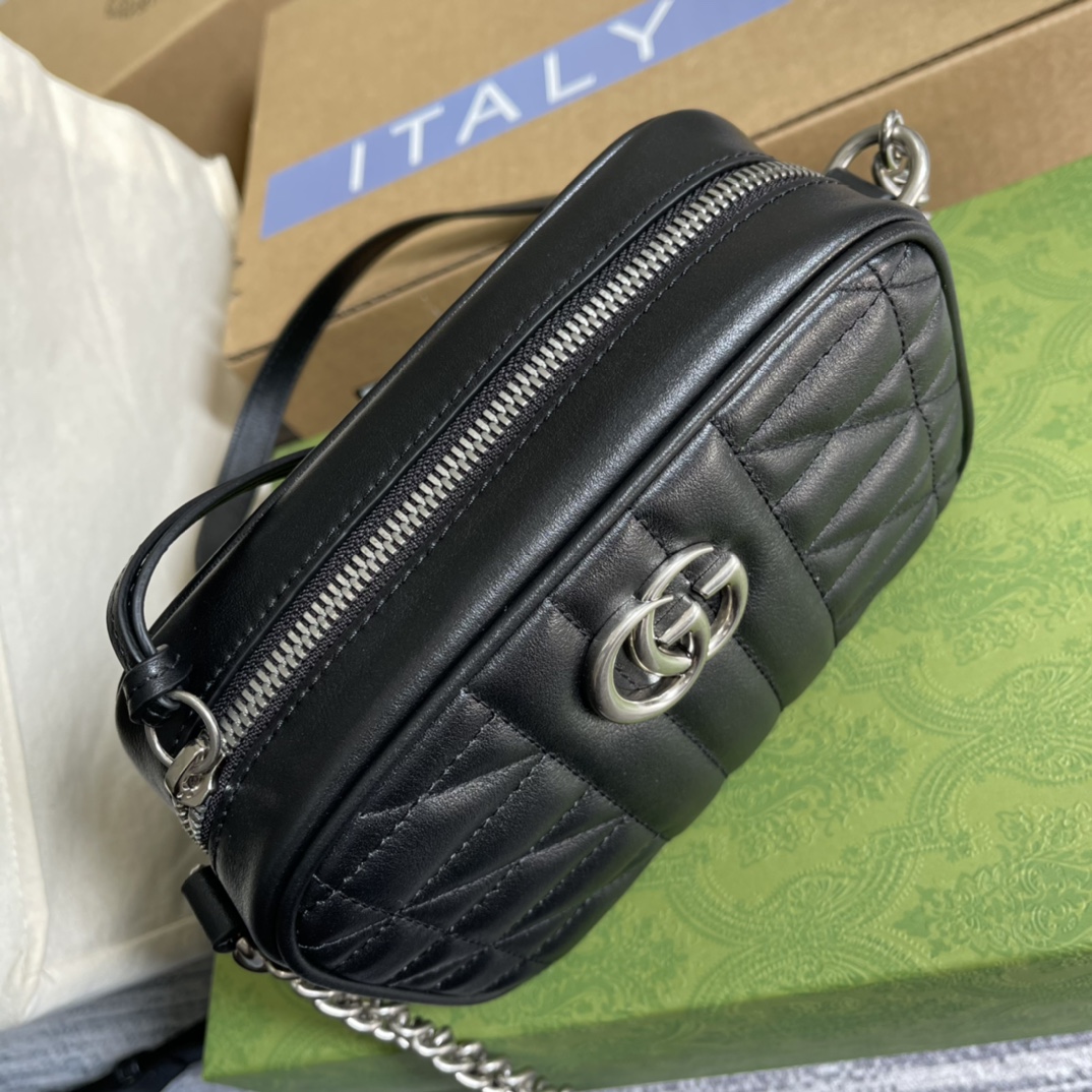 Gucci GG Marmont Mini Shoulder Bag 634936 Black